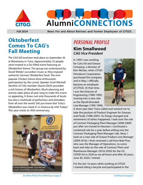 Cover of the Fall 2024 Alumni Connections newsletter