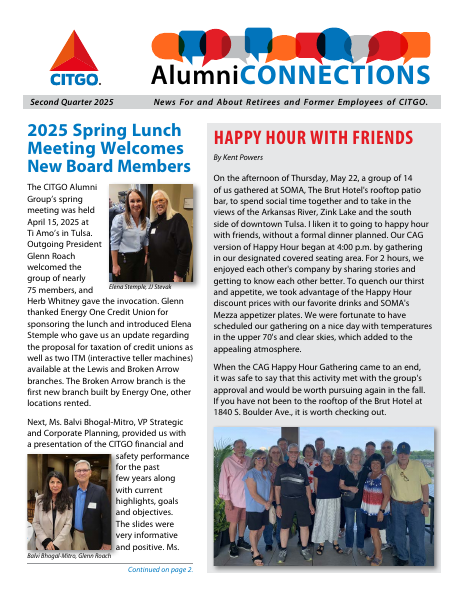 Cover of the Second Quarter 2025 Alumni Connections newsletter